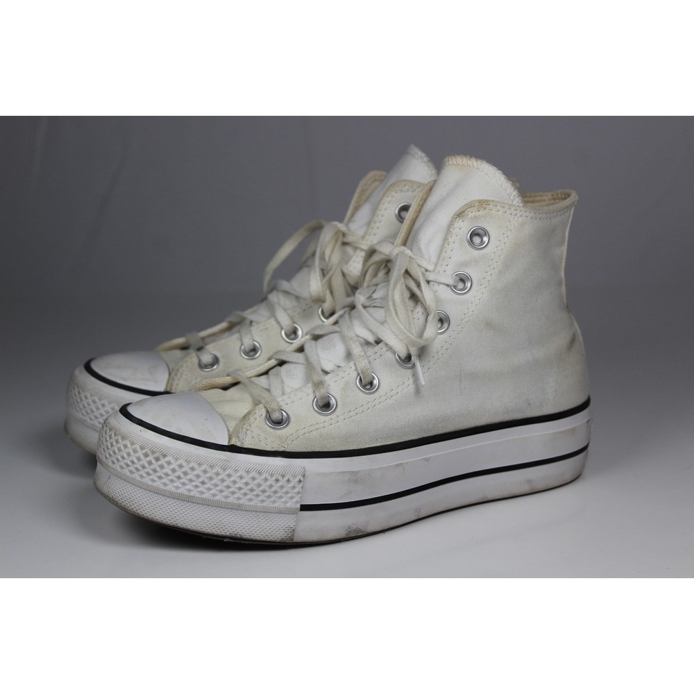 Converse Chuck Taylor All Star Hi 560846F Womens 5 Shoes White Platform Sneakers
